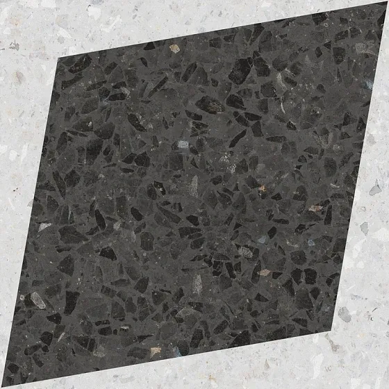 Керамогранит WOW DROPS Natural Drops Rhombus Decor Graphite 18