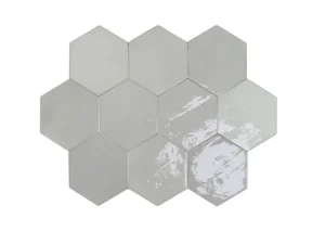 Керамическая плитка для стен WOW ZELLIGE HEXA Grey 10