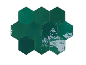 Керамическая плитка для стен WOW ZELLIGE HEXA Emerald 10