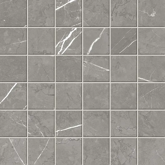 Мозаика ATLAS CONCORDE RUSSIA FORTE DEI MARMI / ФОРТЕ ДЕЙ МАРМИ Elegant Grey Mosaic Лаппатированная 30x30 - Керамика