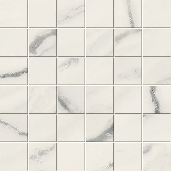 Мозаика ATLAS CONCORDE RUSSIA FORTE DEI MARMI / ФОРТЕ ДЕЙ МАРМИ Panda White Mosaic Лаппатированная 30x30 - Керамика