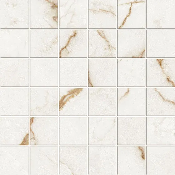 Мозаика ATLAS CONCORDE RUSSIA FORTE DEI MARMI QUARK / ФОРТЕ ДЕЙ МАРМИ КВАРК Sahara Blanc Mosaic Черато 30x30 - Керамика