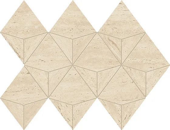 Мозаика ATLAS CONCORDE MARVEL TRAVERTINE Sand Mosaico Origami 28x41