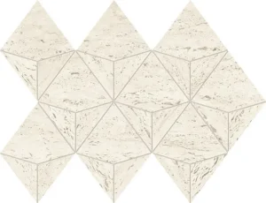 Мозаика ATLAS CONCORDE MARVEL TRAVERTINE White Mosaico Origami 28x41