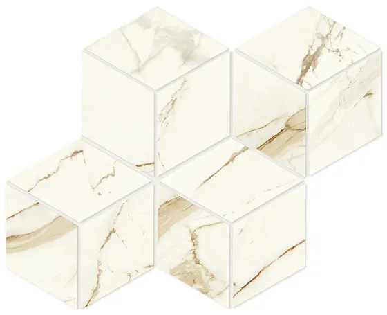 Мозаика ATLAS CONCORDE MARVEL SHINE Calacatta Imperiale Mosaico Esagono Matte 30