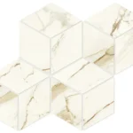 Мозаика ATLAS CONCORDE MARVEL SHINE Calacatta Imperiale Mosaico Esagono Polished 30