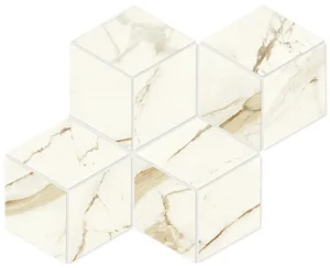 Мозаика ATLAS CONCORDE MARVEL SHINE Calacatta Imperiale Mosaico Esagono Polished 30
