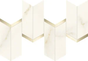 Мозаика ATLAS CONCORDE MARVEL X Calacatta Apuano Mosaico Chevron Lappato 46