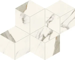 Мозаика ATLAS CONCORDE MARVEL X Calacatta Sublime Mosaico Esagono Silk 30x35 - Керамика