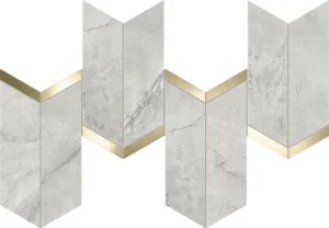 Мозаика ATLAS CONCORDE MARVEL X Grey Cloud Mosaico Chevron Lappato 46