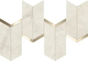 Мозаика ATLAS CONCORDE MARVEL X Calacatta Perla Mosaico Chevron Lappato 46