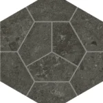 Мозаика ATLAS CONCORDE NYRA Charcoal Favus Matte 30x26 - Керамика