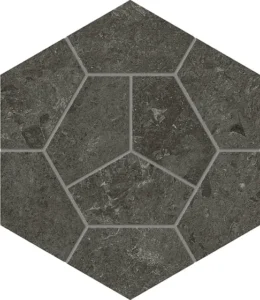 Мозаика ATLAS CONCORDE NYRA Charcoal Favus Matte 30x26 - Керамика