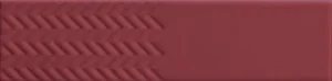 Керамическая плитка для стен 41zero42 BISCUIT Waves Bordeaux 5x20 - Керамика